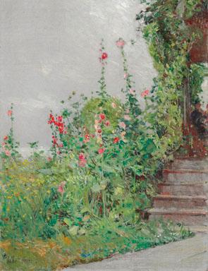 Childe Hassam Celia Thaxter Garden, oil painting image